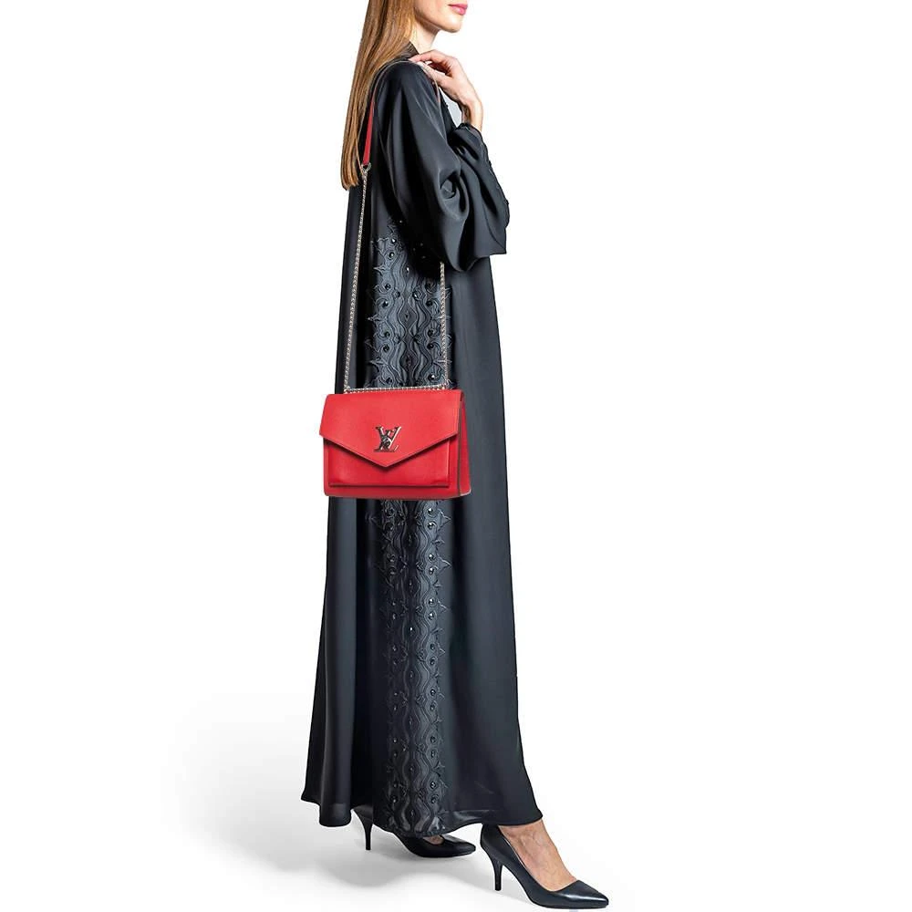 Louis Vuitton Louis Vuitton Red Leather My Lockme BB Bag 2