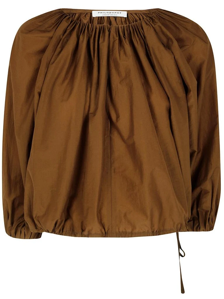 PHILOSOPHY di LORENZO SERAFINI Philosophy Di Lorenzo Serafini Cropped Blouse 1