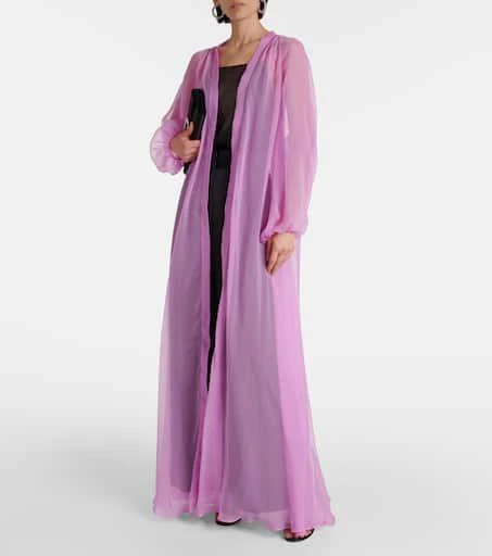 Max Mara Medicea silk chiffon robe 2