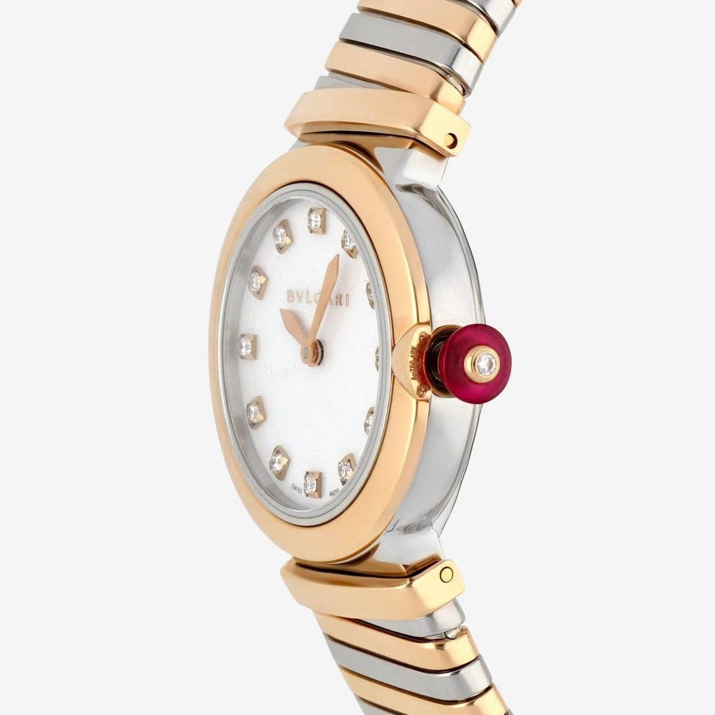 BVLGARI Bulgari Lucea Stainless Steel & 18K Rose Gold Quartz Ladies Watch 102952 2