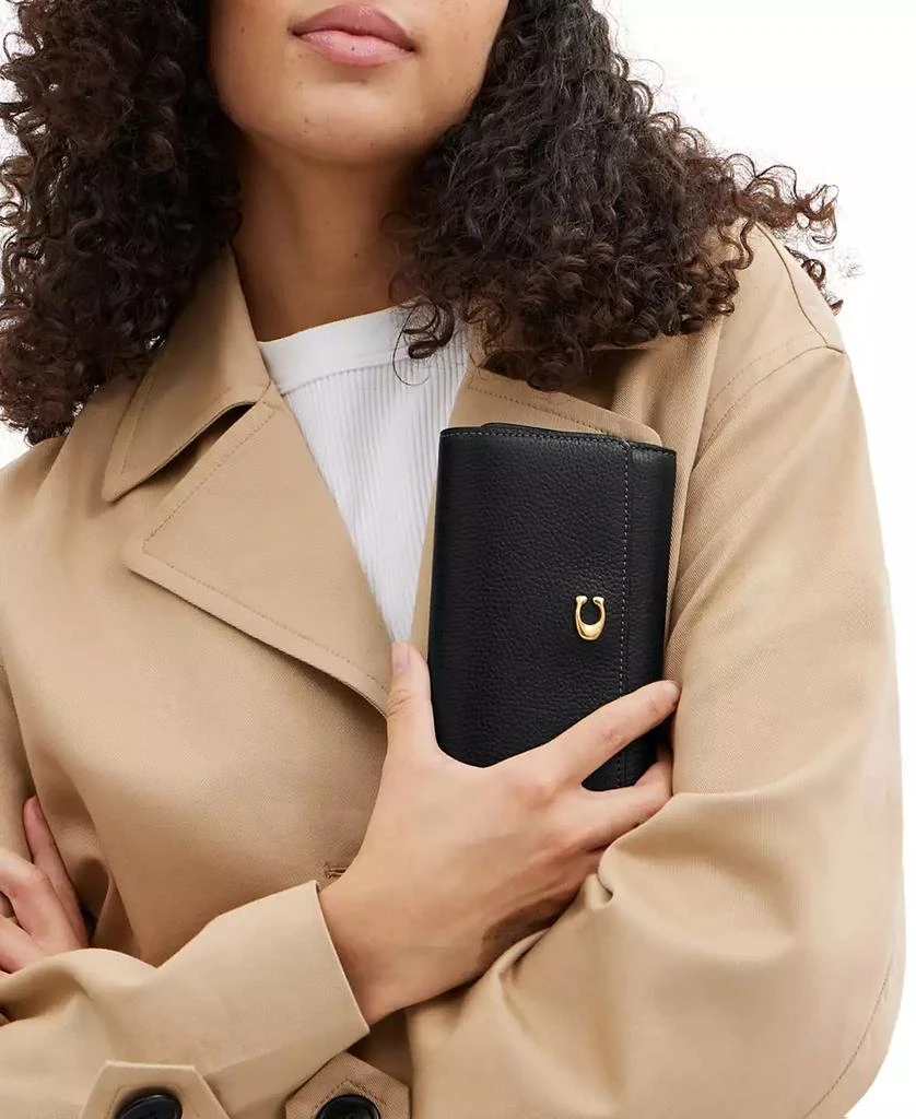 Coach Essential Medium Flap Leather Wallet 4