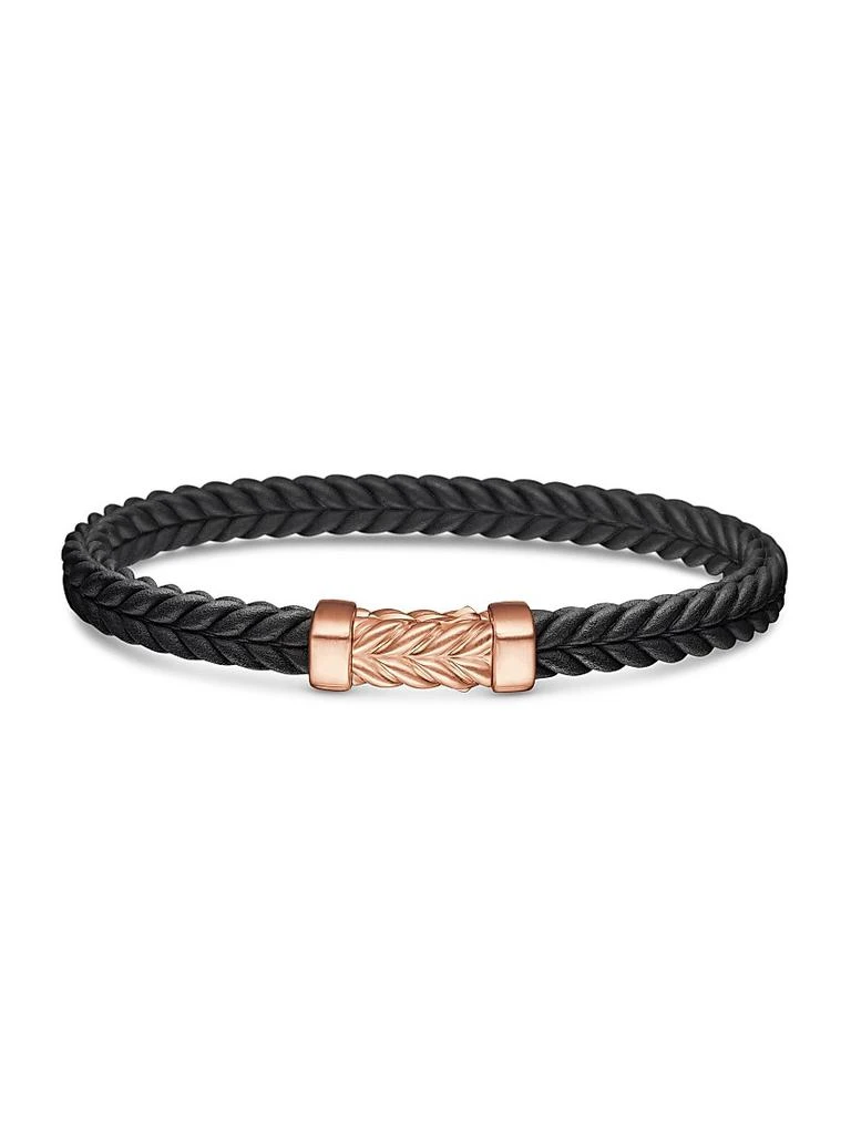 David Yurman Chevron Bracelet in Black Rubber 4