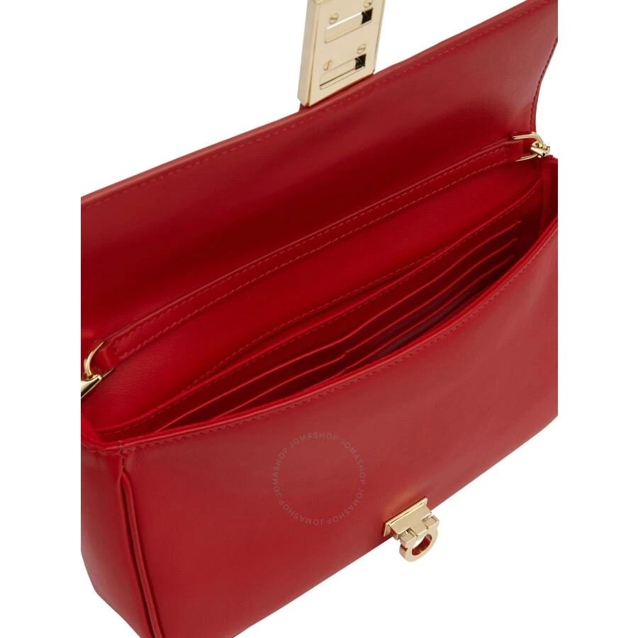 Salvatore Ferragamo Red Calfskin Mini Chain Bag 3