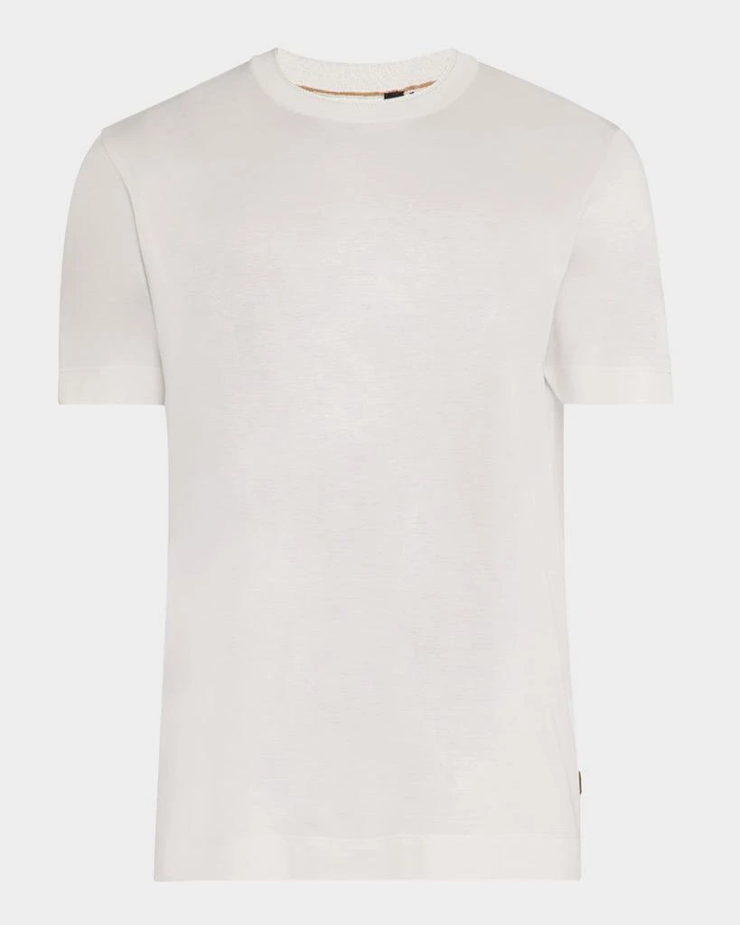 BOSS Camel Men's Tesar Cotton and Silk Crewneck T-Shirt 1