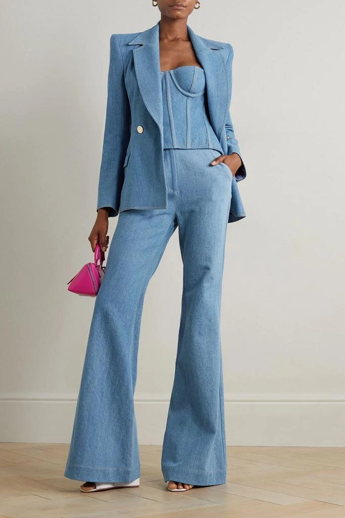 Sergio Hudson High-rise flared jeans 2