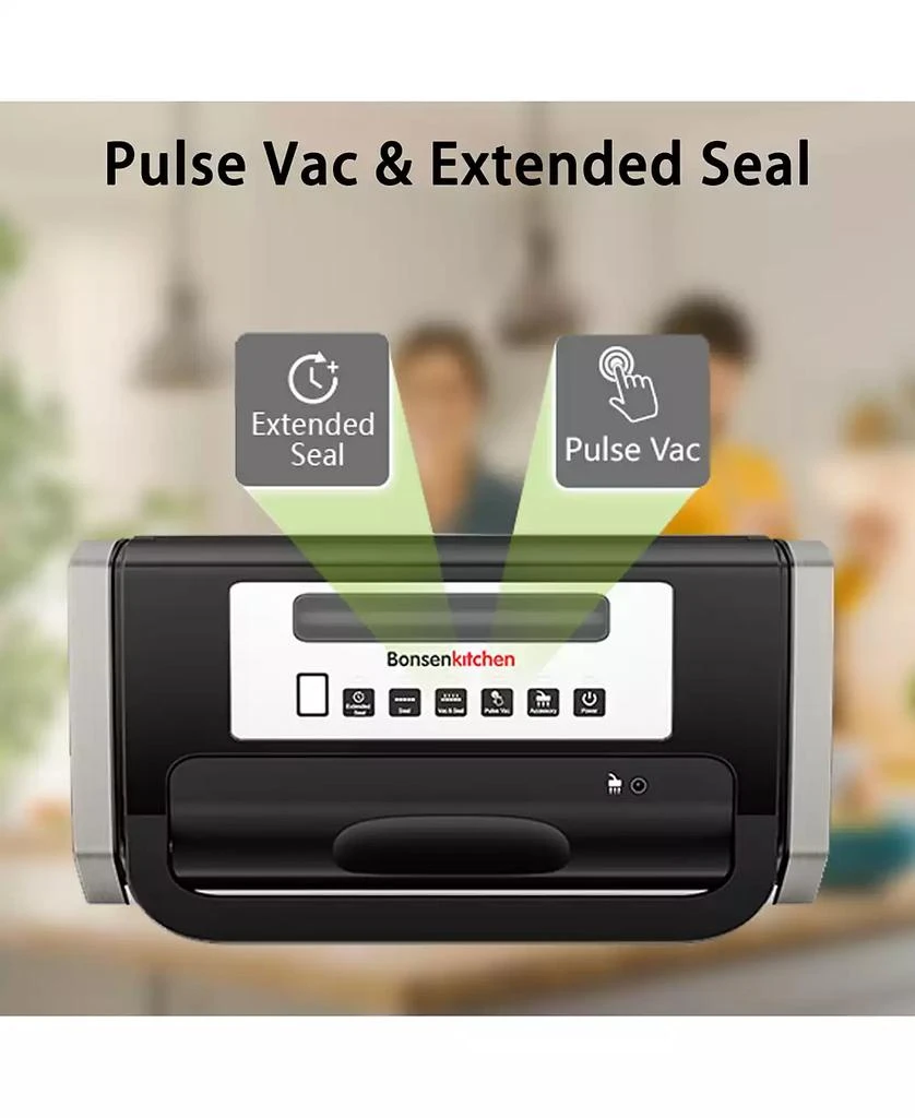 Bonsaii Bonsenkitchen Powerful Low-Noise Vacuum Sealer Machine with Built-in Cutter and Bag Storage 2