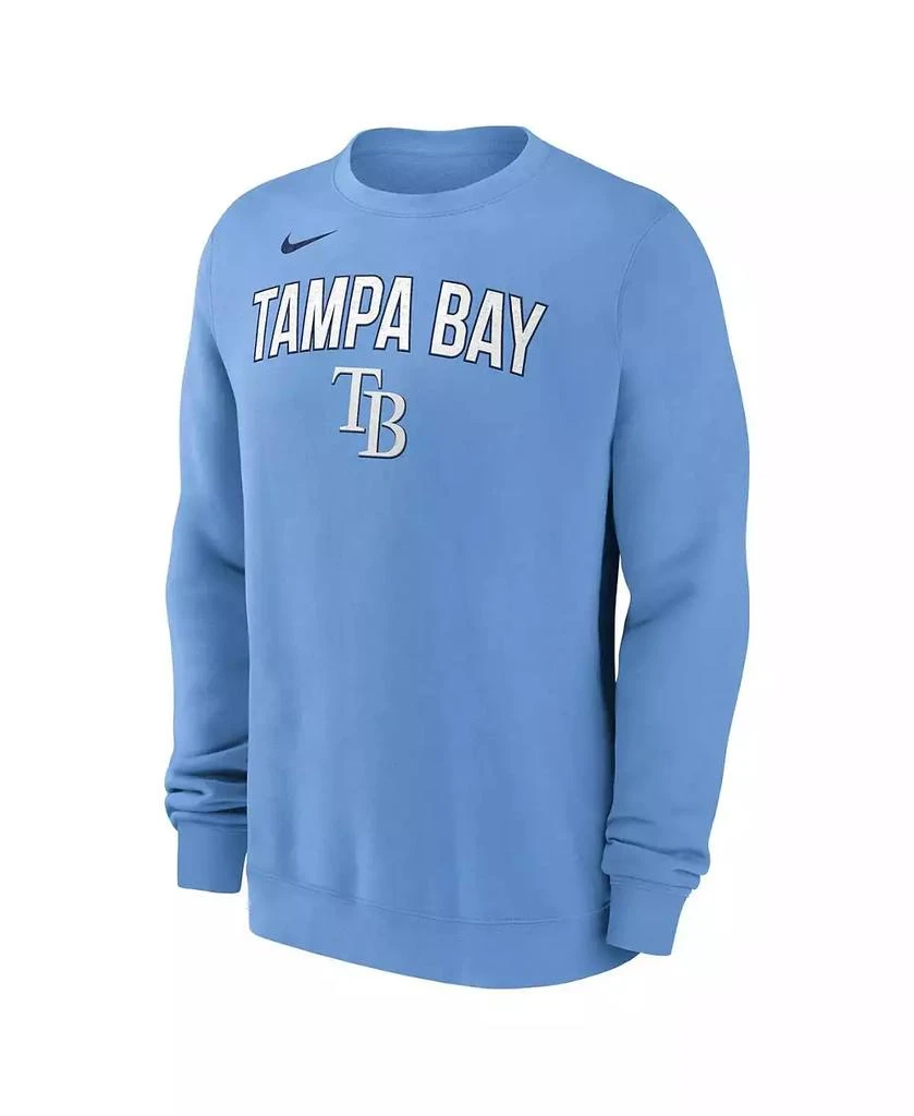 NIKE Men's Light Blue Tampa Bay Rays Pullover Sweatshirt 2