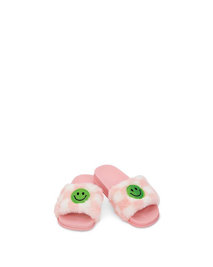 Iscream Girls' Smile Checker Slide Sandals - Little Kid, Big Kid