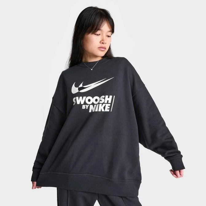 NIKE Women's Nike Sportswear Swoosh Oversized Crewneck Sweatshirt 1