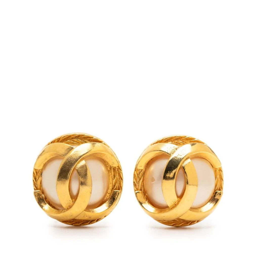 Chanel Plating Clip Earrings (Pre-Owned)