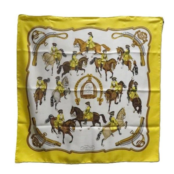 Hermes Hermes Silk Scarf 90cm Equestrian Design 1
