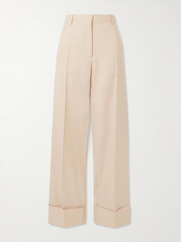 Valentino 羊毛斜纹布阔腿裤 - IT40 - Leggings - Free Shipping