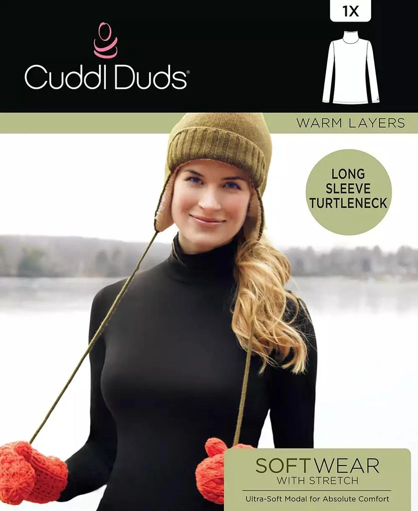 Cuddl Duds Plus Size Softwear Long-Sleeve Turtleneck Top 4