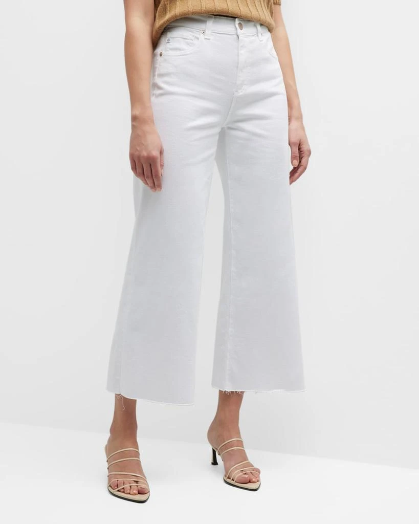 AG Jeans Saige High Rise Wide-Leg Crop Jeans 4
