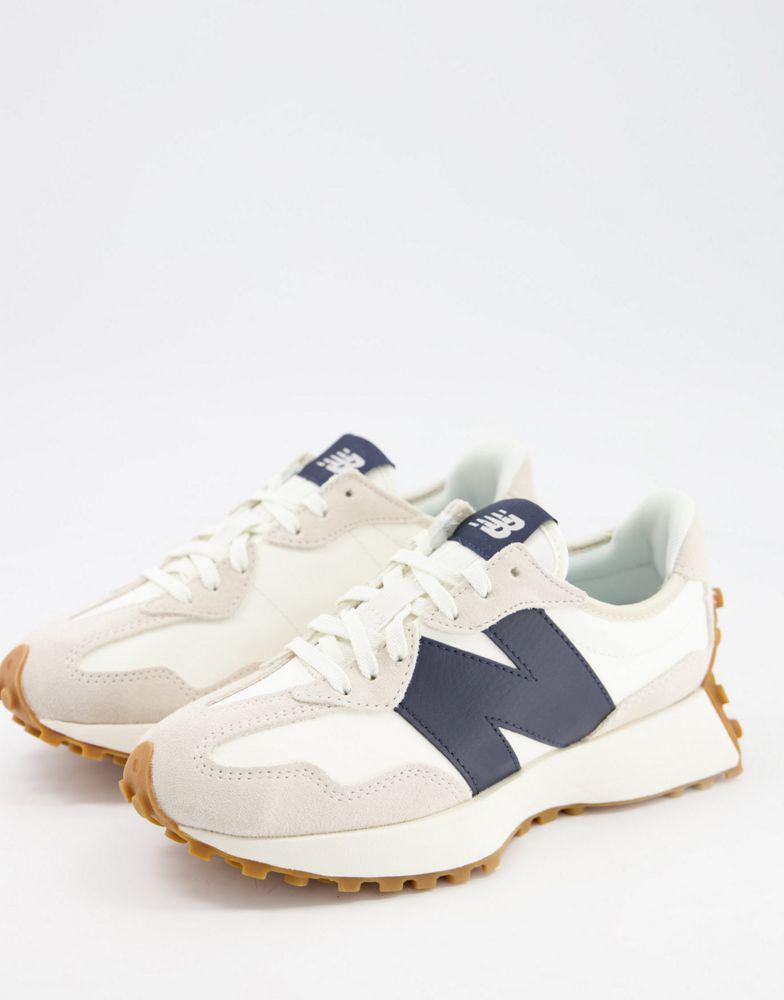 ☆大人気☆New Balance 327 Off white/Navy New Balance New Balance 327 trainers in off white/navy