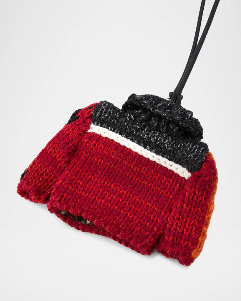 JW Anderson Houde Cardigan Knit Bag Charm 3