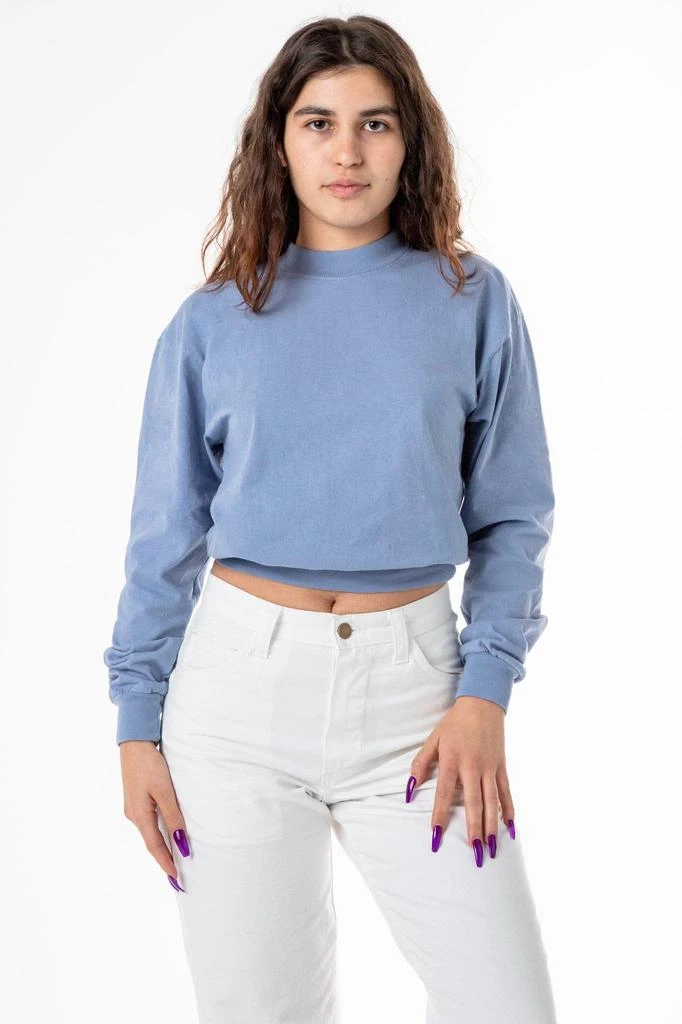 Los Angeles Apparel 1804GD - Long Sleeve Garment Dye Cropped Mockneck 10