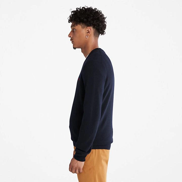 Timberland Cohas Brook V-Neck Sweater for Men in Navy 4