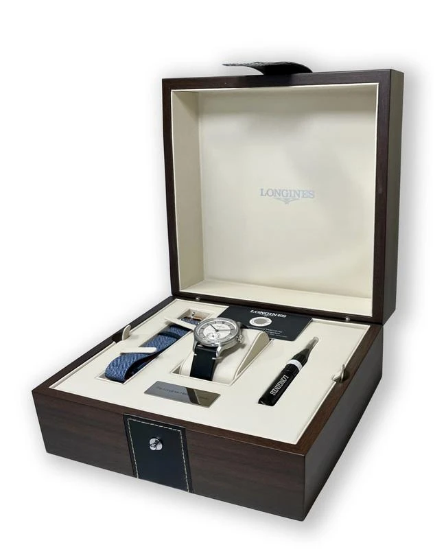 Longines Longines Heritage Classic Silver Dial Black Leather Strap Men's Watch L2.828.4.73.0 6