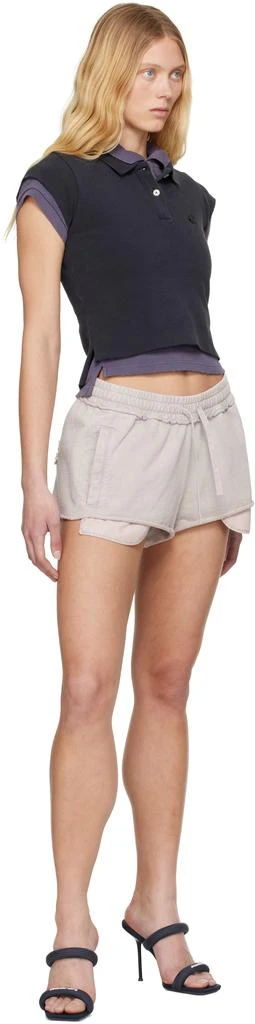 Alexander Wang Navy Layered Shrunken Polo 4
