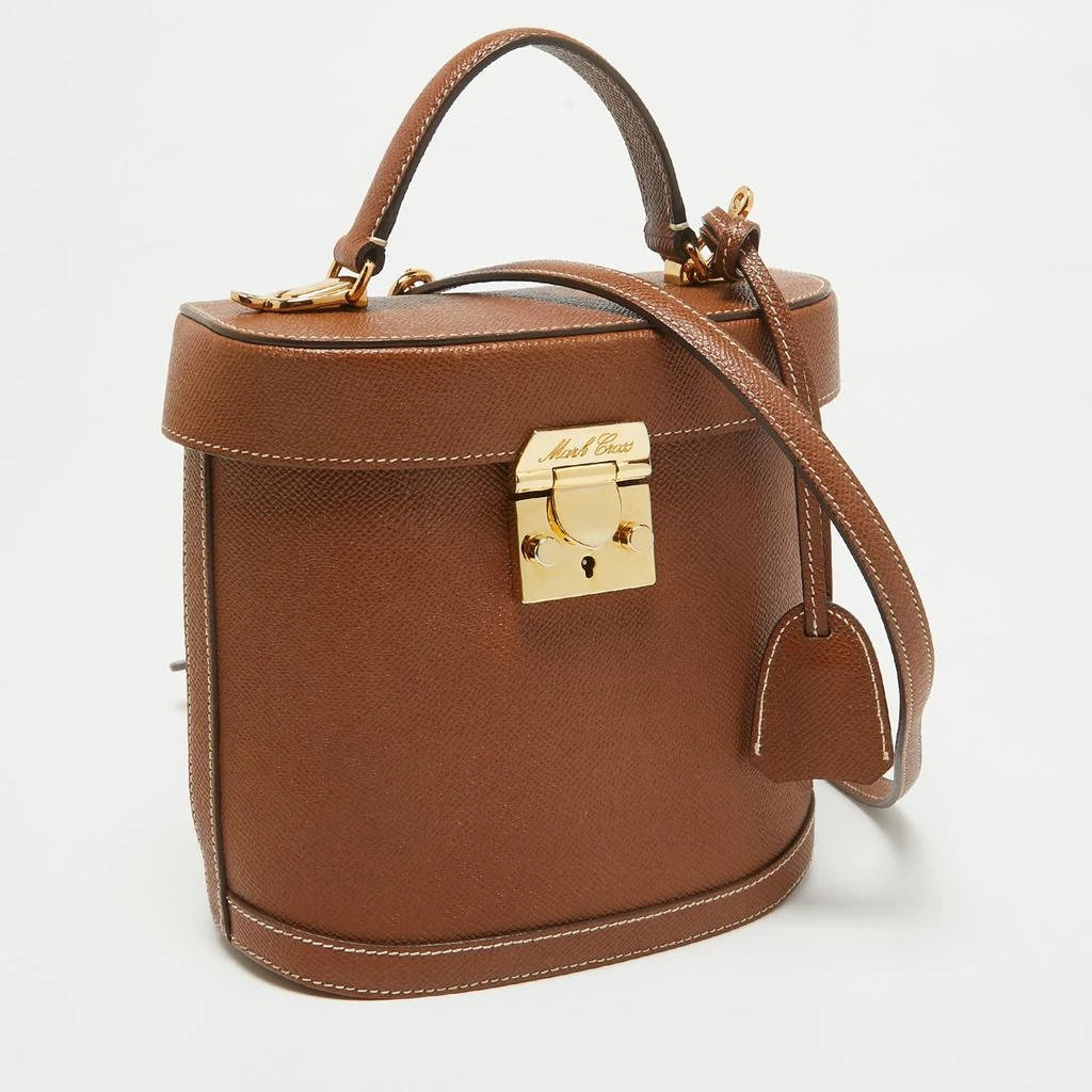 Mark Cross Brown Leather Benchley Top Handle Bag 2