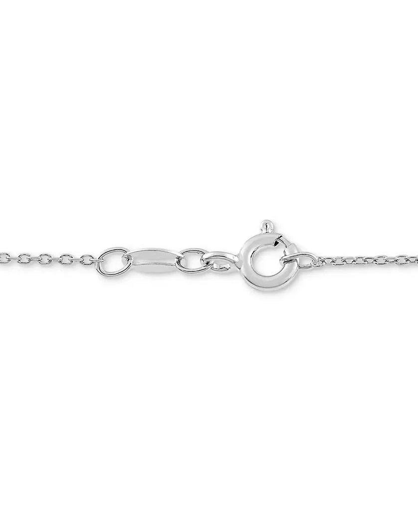 Arabella Cubic Zirconia Heart 18" Statement Necklace in Sterling Silver 4
