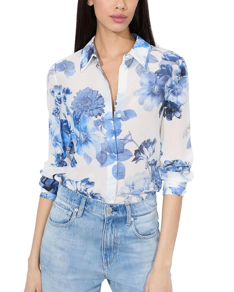 Alice + Olivia Willa Silk Shirt 5