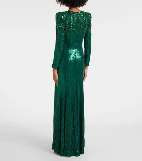 Jenny Packham Paloma embellished sequined gown 3