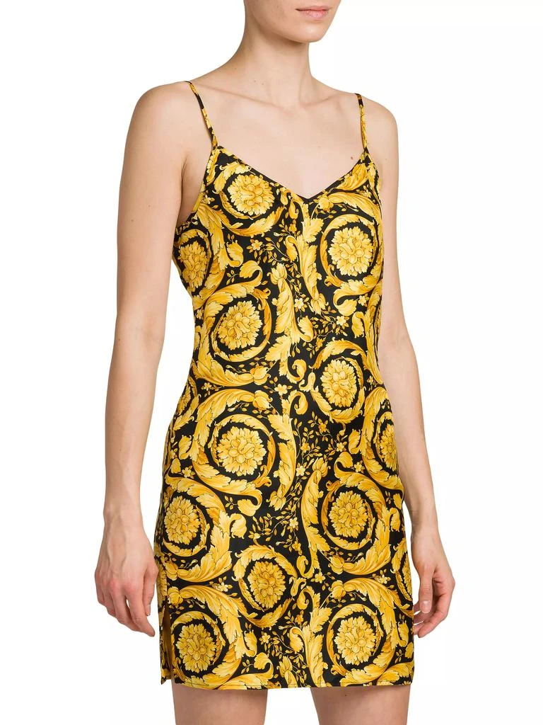 Versace Baroque Print Silk Slipdress 4