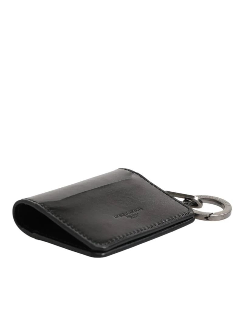 Dolce 
Gabbana Men
s Leather Logo Embossed Key Chain Card Holder Men
s Wallet 5