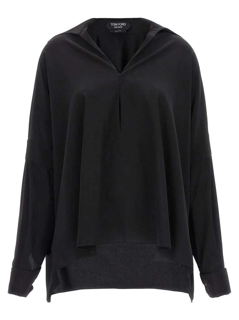 Tom Ford Tom Ford V-Neck Long-Sleeved Shirt from Cettire