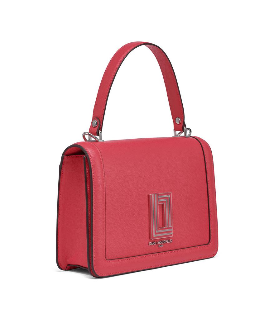 Karl Lagerfeld Paris SIMONE LEATHER FLAP CROSSBODY
