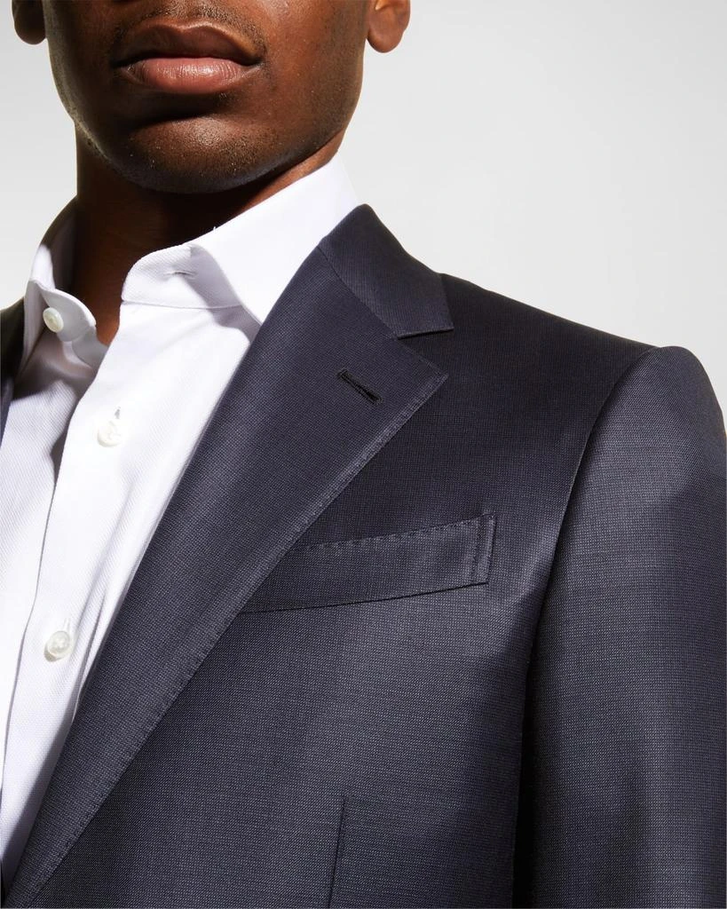 Zegna Men's Wool Tic-Weave Suit 2