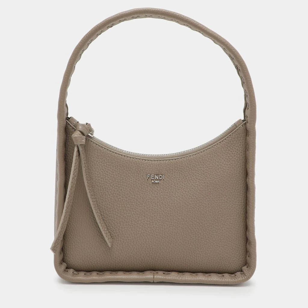 Fendi Fendi Grey Selleria Leather Mini Fendessence Hobo 1