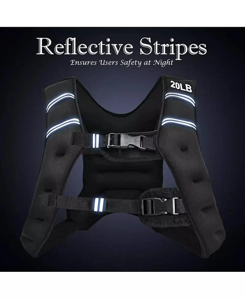 SUGIFT Training Weight Vest Workout Equipment with Adjustable Buckles and Mesh Bag-20 lbs 7