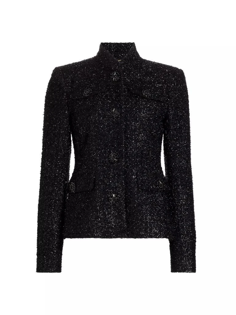 Adam Lippes Mayfair Metallic Tweed Jacket 1