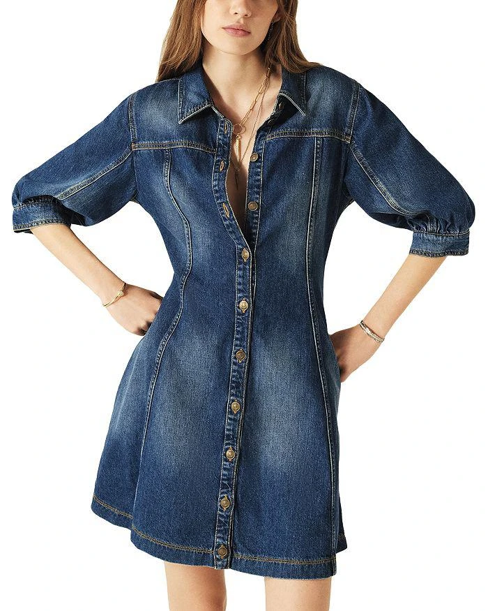 ba&sh Barb Denim Dress 1