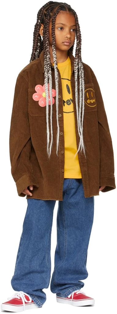 Drew House SSENSE Exclusive Kids Brown Painted Mascot Shirt 4