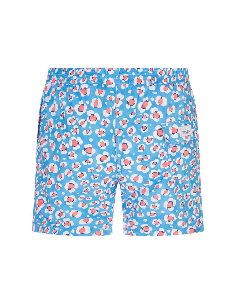 Barba Barba Allover Floral Printed Drawstring Swim Shorts