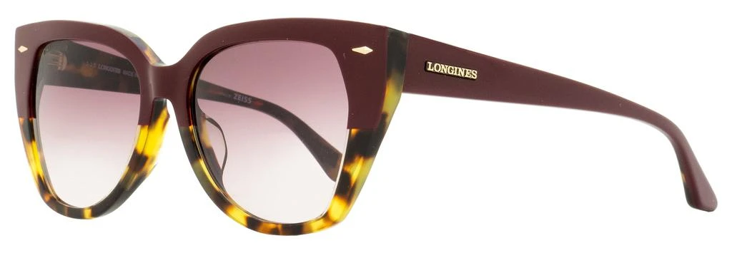 Longines Women's Butterfly Sunglasses LG0016H 71T Bordeaux/Havana 55mm 1