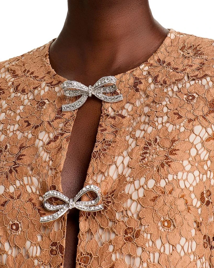 Self Portrait Lace Embellished Bow Mini Dress 6