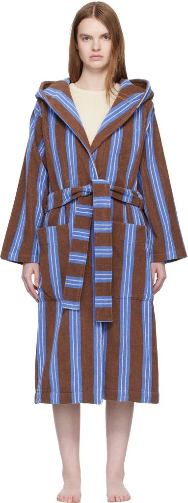 Tekla Brown
Blue Terry Hooded Bathrobe