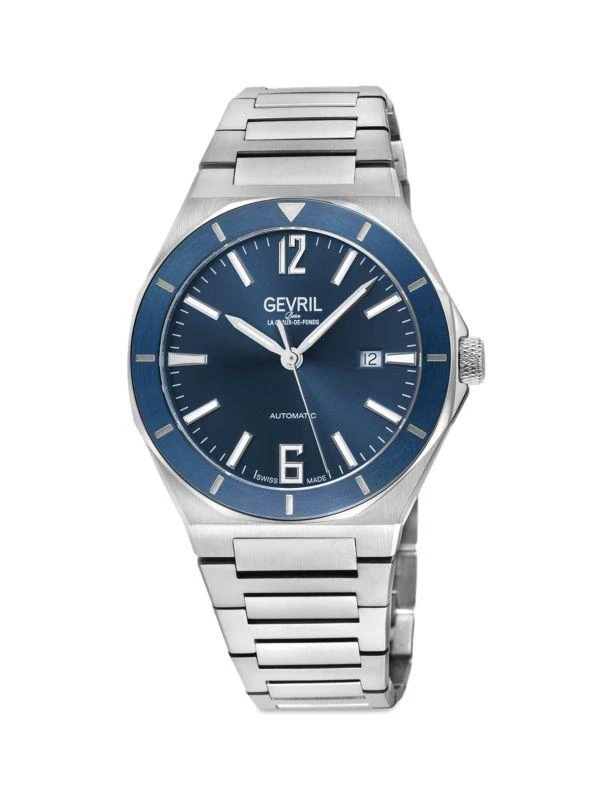 Gevril High Line 43MM Stainless Steel Automatic Bracelet Watch 1