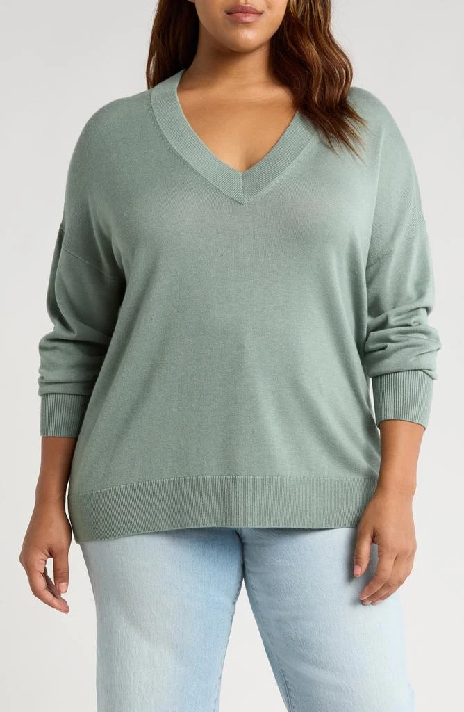 Treasure & Bond Relaxed V-Neck Sweater 1