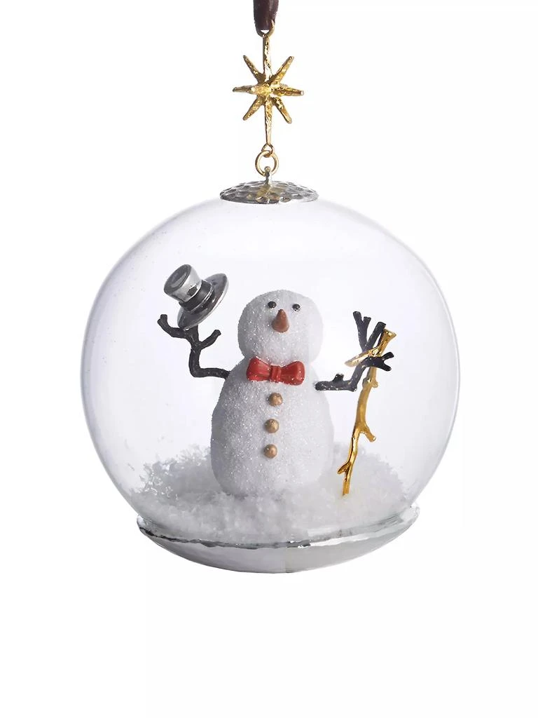 Michael Aram Snowman Snow Globe Ornament 1