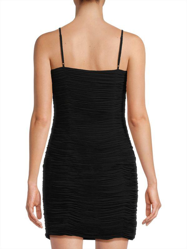 UNGARO Elettra Plisse Sleeveless Minidress