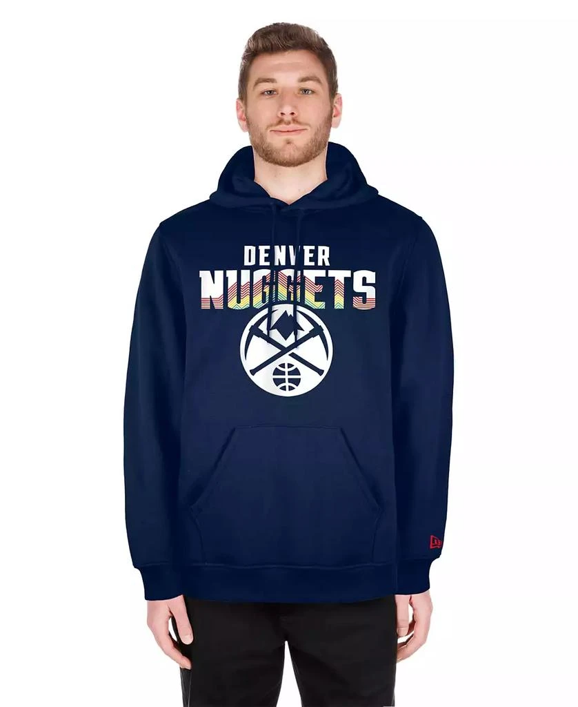 New Era Men's Navy Denver Nuggets 2024/25 City Edition Pullover Hoodie 2