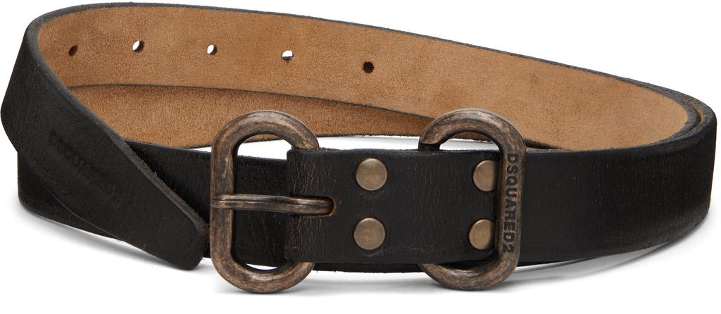Ernest W. Baker Black Rose Buckle Belt - Belts - BeyondStyle