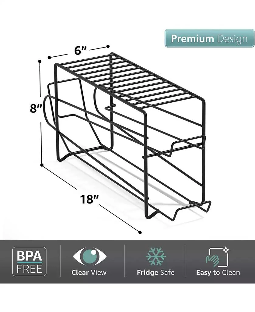 Sorbus 2 Pack Can Dispenser Rack - Holds 12 Standard Size 12oz Cans Each 2