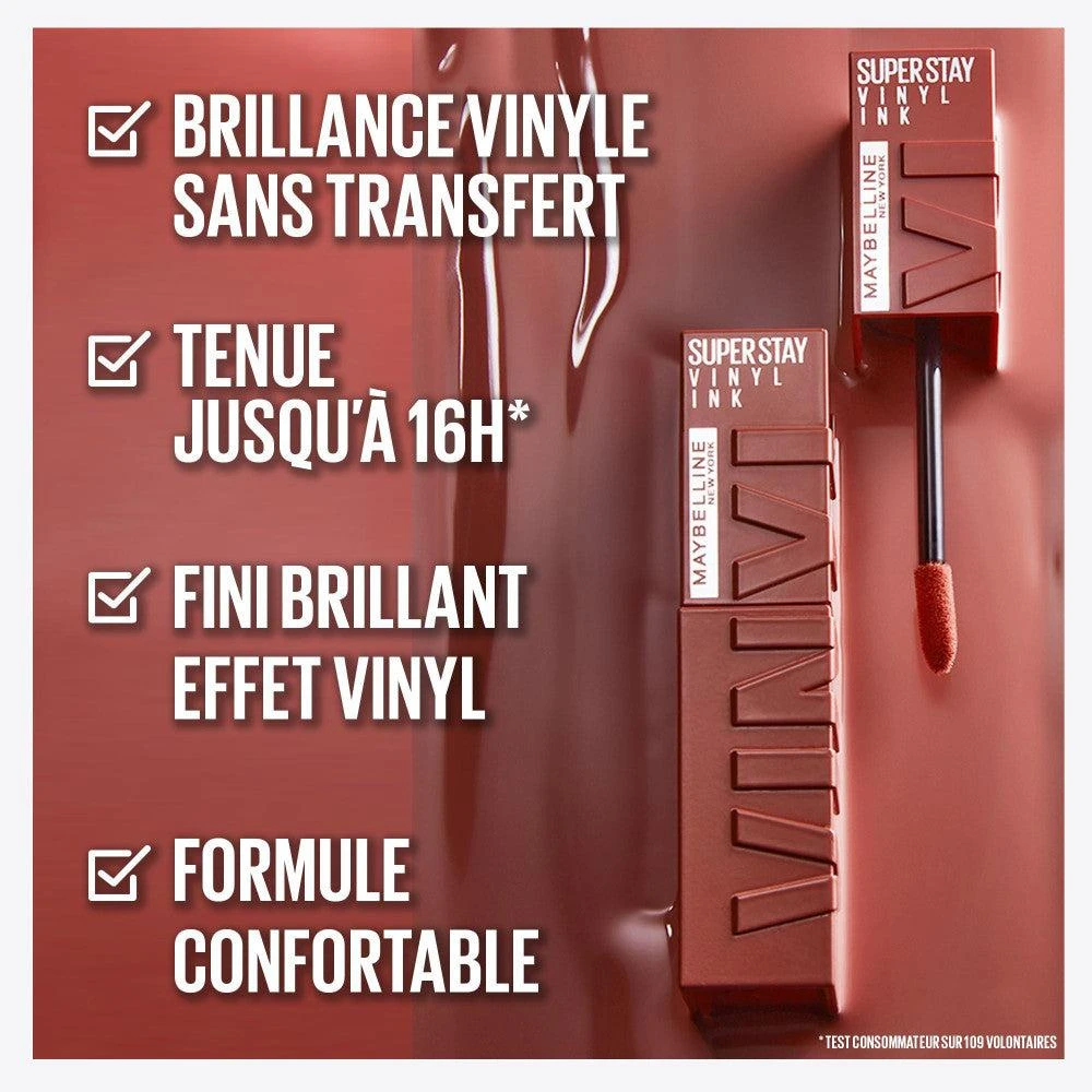 Maybelline Superstay Vinyl Ink Nude Shock Encre À Lèvres Effet Vinyl 135 Fearless 5